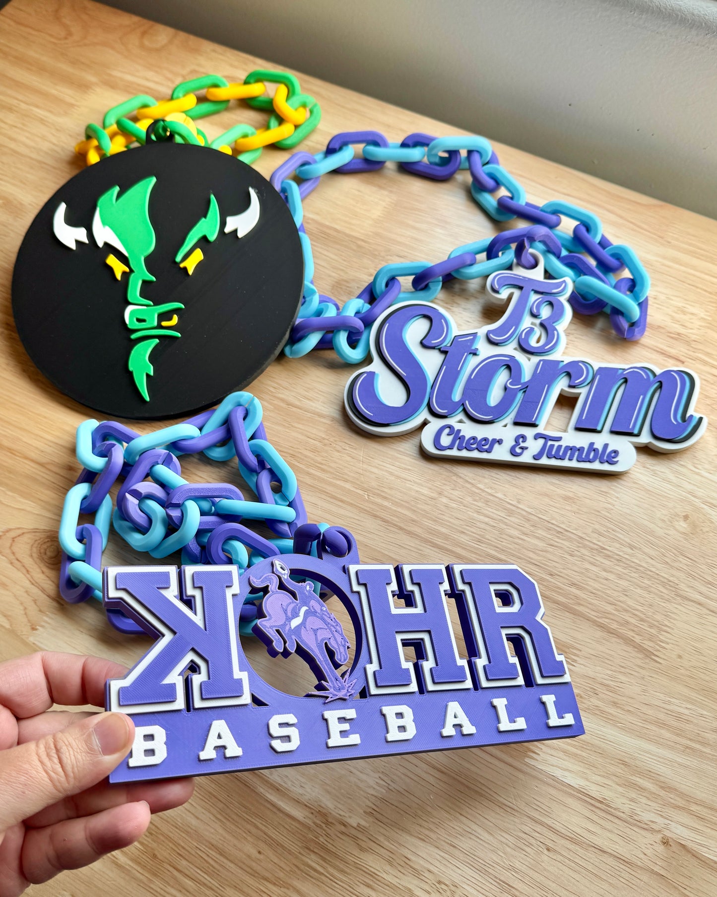 custom 3d printed turnover chain