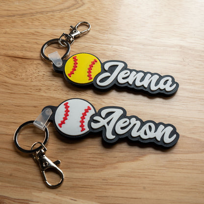 Personalized Sports Bag Tag forBaseball, Softball, Soccer, Basketball, Football, Volleyball and more
